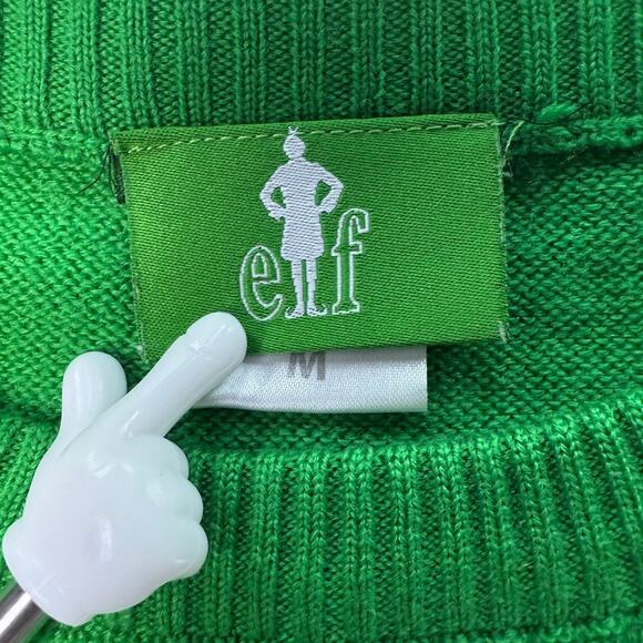 Elf Christmas Sweater Buddy the Elf “Christmas Got Me Like” Green Size M - Picture 3 of 7